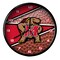 The Memory Company 11.5" Red and Brown NCAA Maryland Terrapins Wall Clock